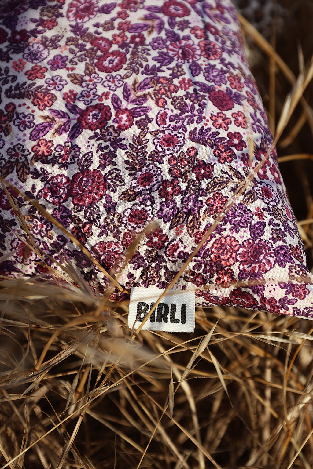 Le coussin coeur fleuri